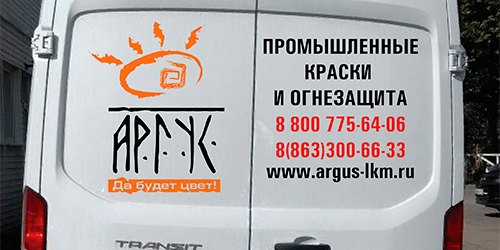 реклама на микроавтобусе